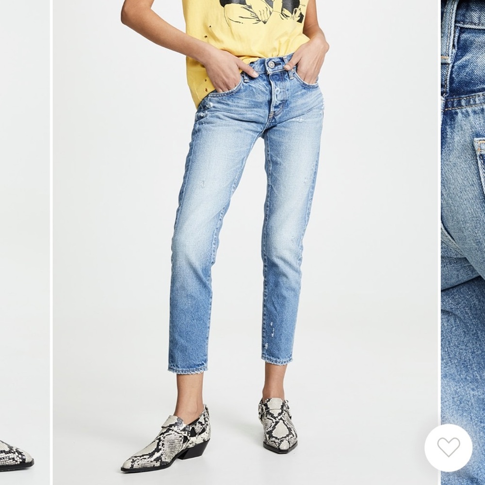 Moussy Vintage Magee Tapered Jean Low Rise Light Wash NWOT